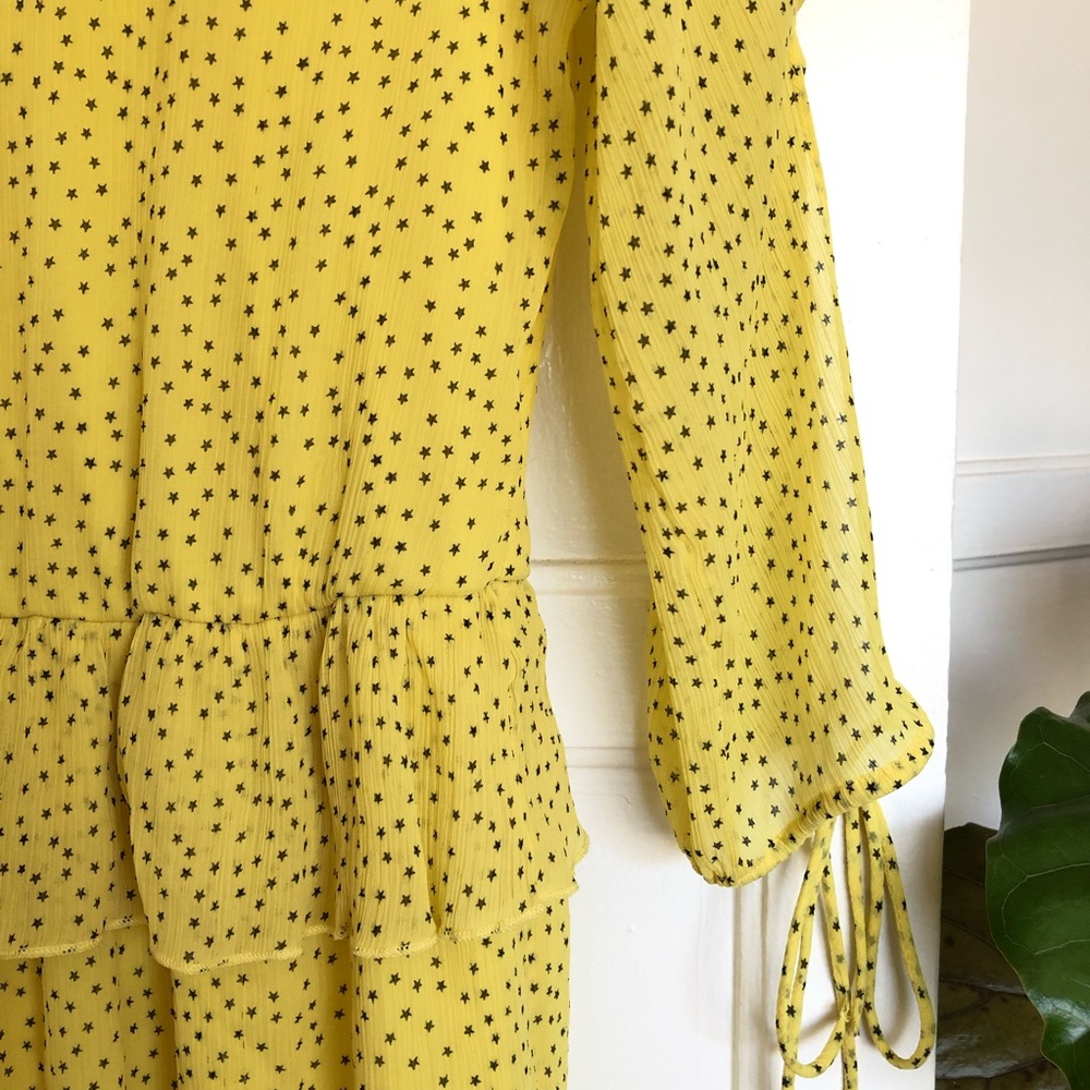 Zara Dress Yellow with Mini Stars